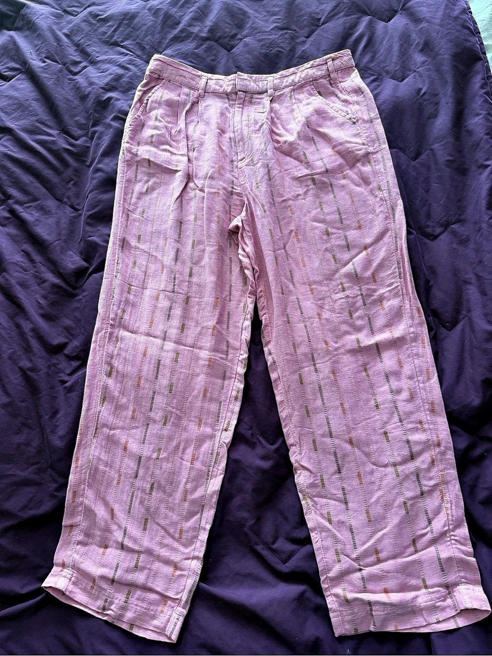 Free People Wide Leg Pants in Pink Size 12 NWT